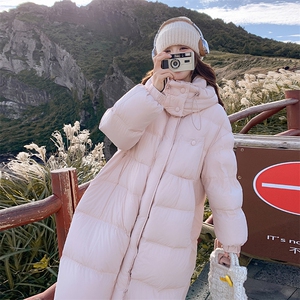 粉色羽绒服女2024冬季新款时尚设计感超好看保暖加厚白鸭绒外套潮图片