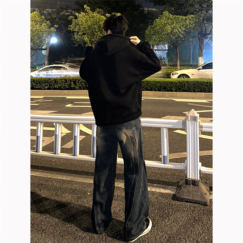 B221美式ins高街加绒加厚牛仔裤LK23134-P65控88加绒P75控98,男装牛仔裤,电商B221