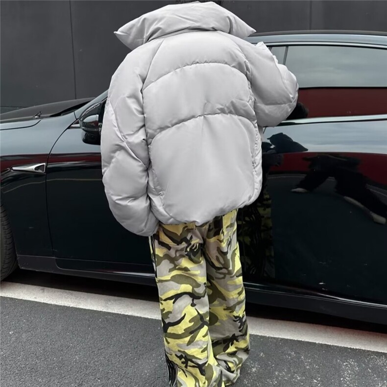 冬季2024新款美式双层领假两件棉服外套男士加厚宽松棉衣M9094,男装棉衣,星座506