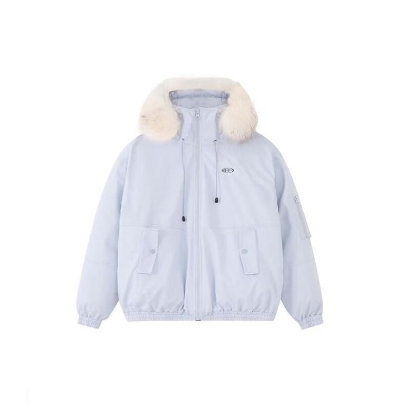 【高品质】情侣款大毛领派克服羽绒服保暖棉服外套T601-P105网图,男装羽绒服,电商B245