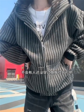 XZ809A/YGW02/P75/控118重磅雪尼尔小香风开衫连帽卫衣外套，男装T恤，星座809A(原222-1)