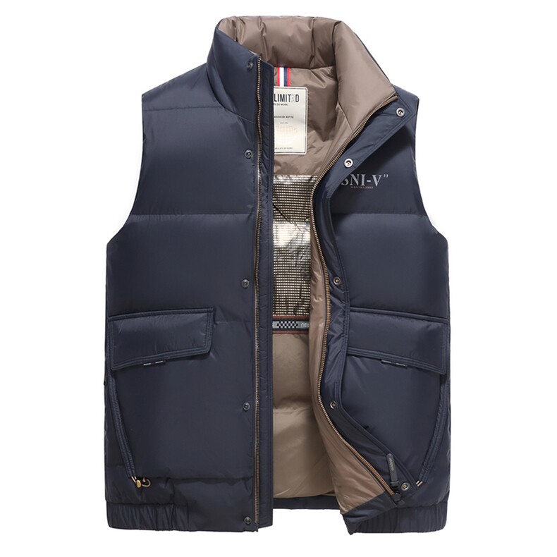B89499锦纶精品面料男装羽绒服90鸭绒男士马甲休闲主推款,男装羽绒服,钱塘207-3
