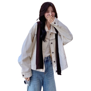宽松休闲翻领短外套女秋季2025新款小个子巨好看超火流行夹克上衣图片