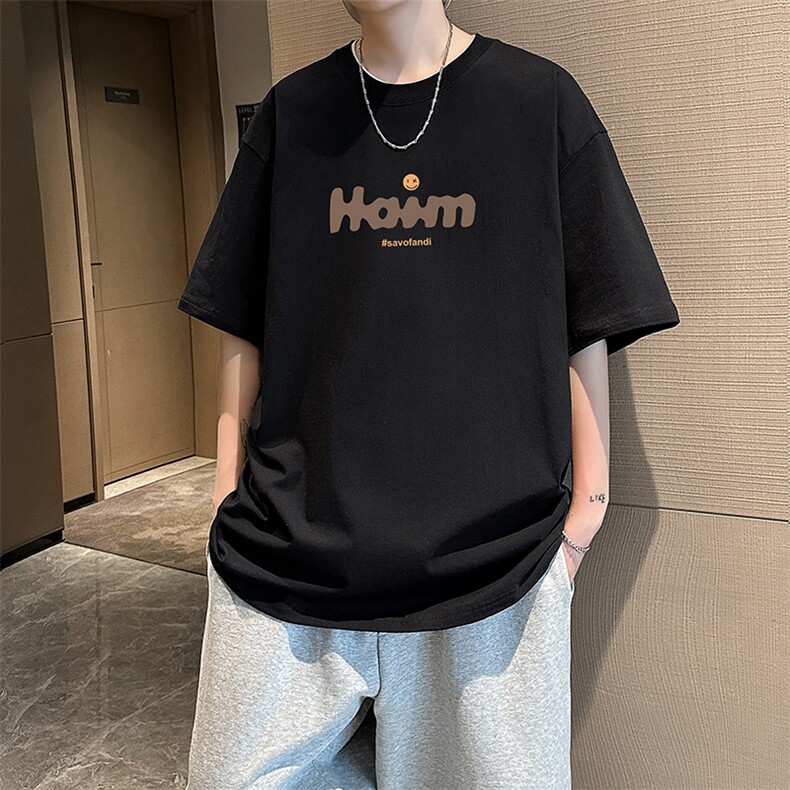 特批P20新款纯棉印花短袖t恤男夏季青少年初中高生帅气半袖TX521图片