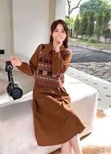 两件套连衣裙，女装连衣裙，琴菲儿