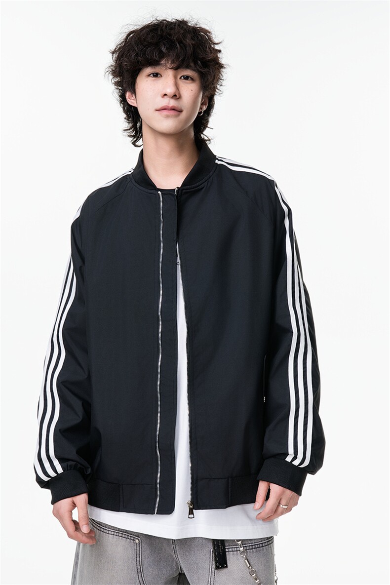 特批光板得物\唯品\抖音二开织带拼接插肩袖夹克G8951P48,男装夹克,电商A247B
