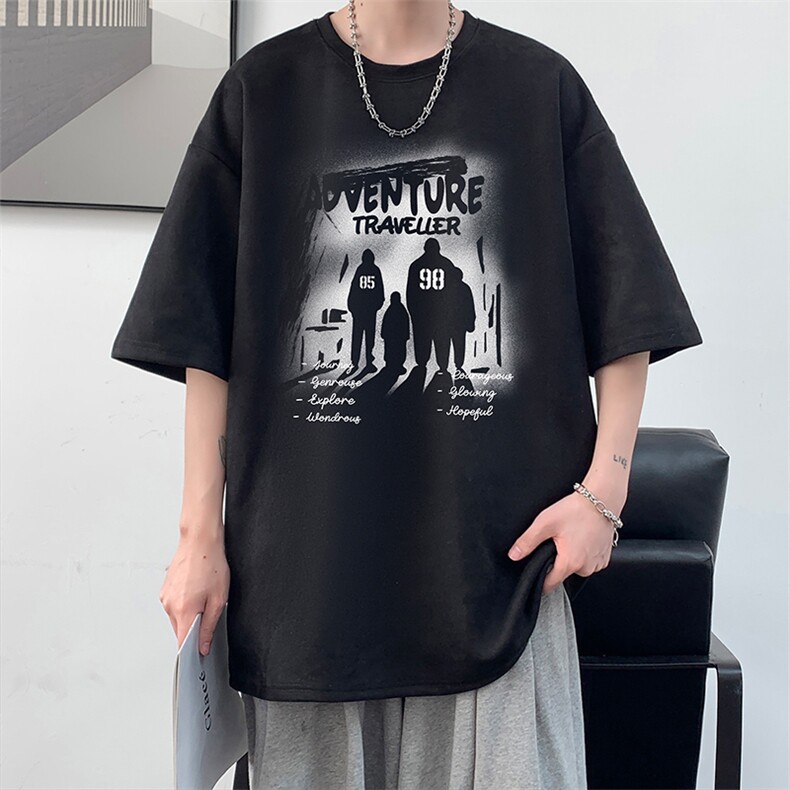 麂皮绒短袖t恤男大码半袖男大皂风JD82374-P25,男装T恤,电商A040