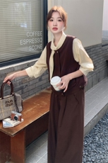 马夹阔腿裤两件套女2C317A-8527-P175-K238，女装套装/套裙，2C317A