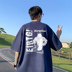 量大优供视频重磅麂皮绒短袖T恤男JPDX241-特P19，男装T恤，电商B367