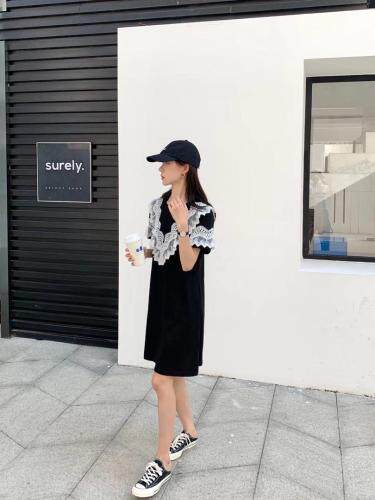 花边连衣裙，女装连衣裙，深度