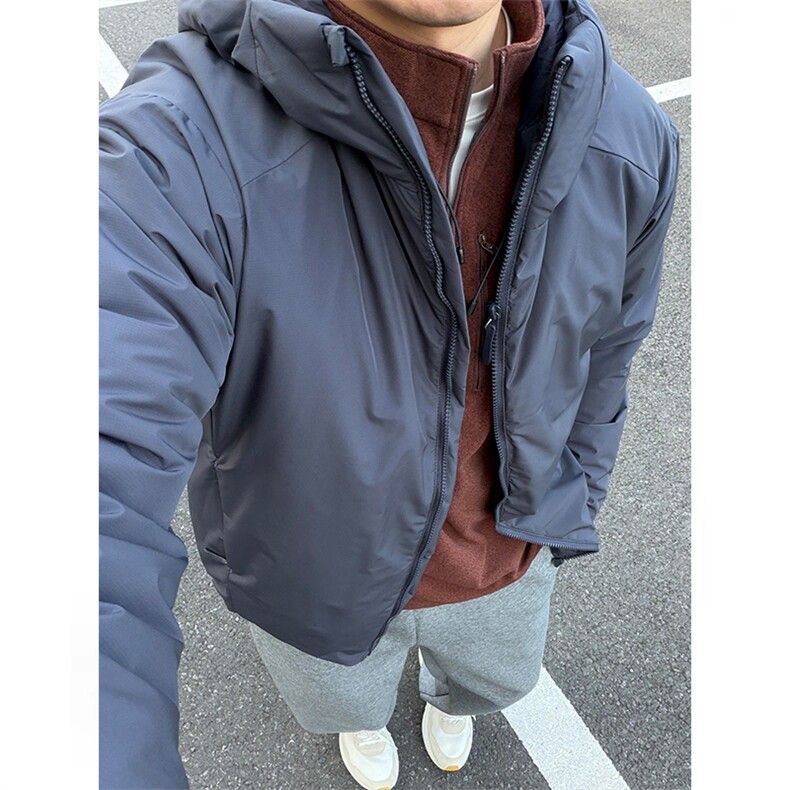 高品阿瞳木户外山系轻量化P棉休闲连帽棉衣棉服男女A1123-P125,男装棉衣,星座1505
