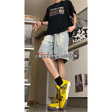 夏季新款水洗牛仔短裤A450特P40控58，男装牛仔裤，电商A309