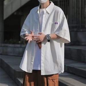 衬衫男短袖韩版潮流帅文艺2026夏季新款ins宽松百搭外套CY234-P39
