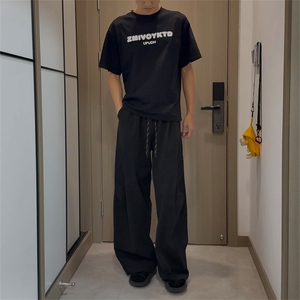 [网图]春季新款休闲裤美式复古中腰卫裤宽松男 C62188-TP4588图片