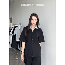 网络图慎用图片只做展示大货已到翻领假两件衬衫DCS78045P65控98，男装衬衫，星座226-2