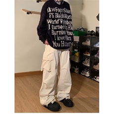 现货美式字母毛衣男女秋冬慵懒风针织衫男宽松外套情侣LY722-P56，男装针织衫/毛衣，星座1008