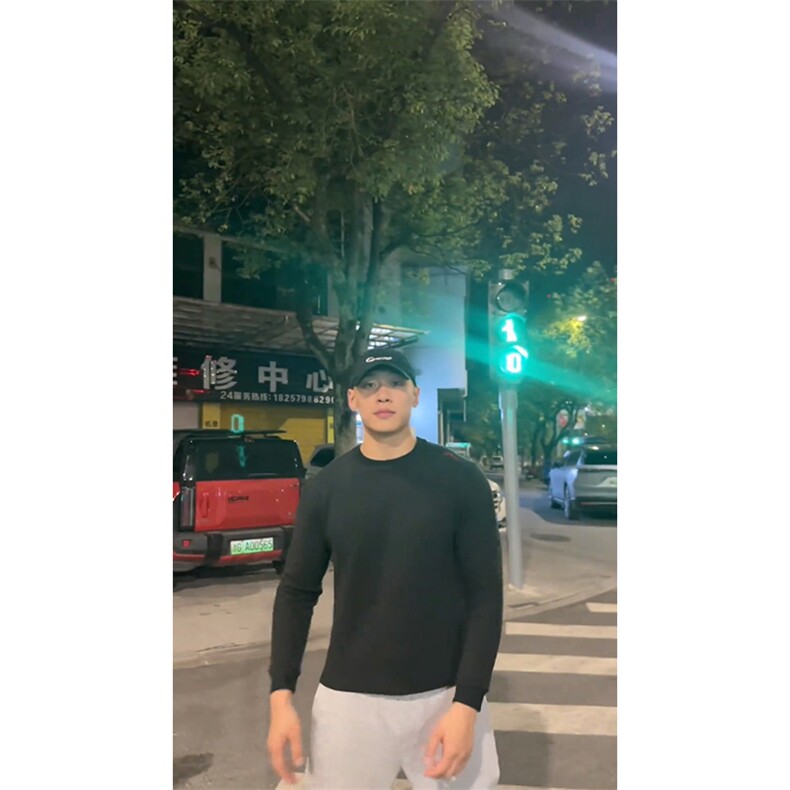 26春装硬挺boxy男女美式高街蜂窝华夫格刺绣圆领长袖卫衣打底衫,男装T恤,电商A486