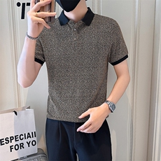 店主风社会小伙男高级感翻领POLO衫男保罗衫301A-1/PL114/P53，男装Polo衫，星座301A-1
