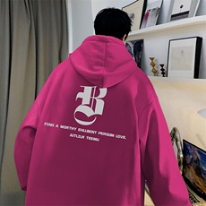 抖音得物供货可提供视频春装重磅美式宽松连帽卫衣DL2391，男装卫衣，电商A486
