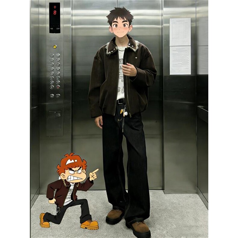 有货DK8281-特批38黑色牛仔裤男款春秋美式高街牛仔裤,男装牛仔裤,星座603-2