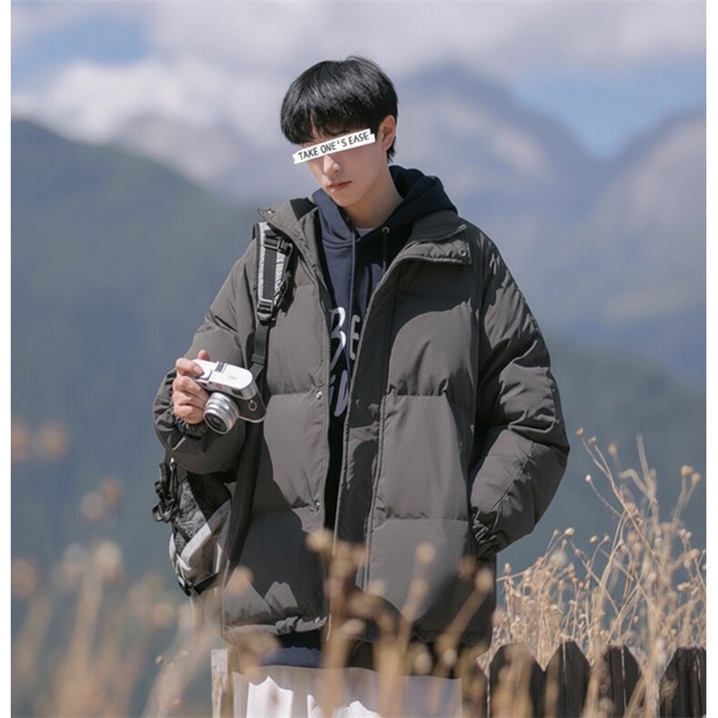 现货高品质美式高街冬季重磅三防加厚羽绒棉衣厚外套面包棉服，男装棉衣，电商A486-1