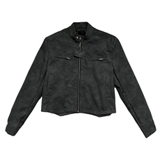 2025冬复古街头机车麂皮衣夹克短款夹棉服垫肩外套A025-Y91-P90，男装夹克，电商A025