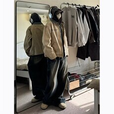 现货春秋复古小众水洗做旧牛仔外套男特律短款工装夹克JKB21-P85，男装工装外套，星座302B-3