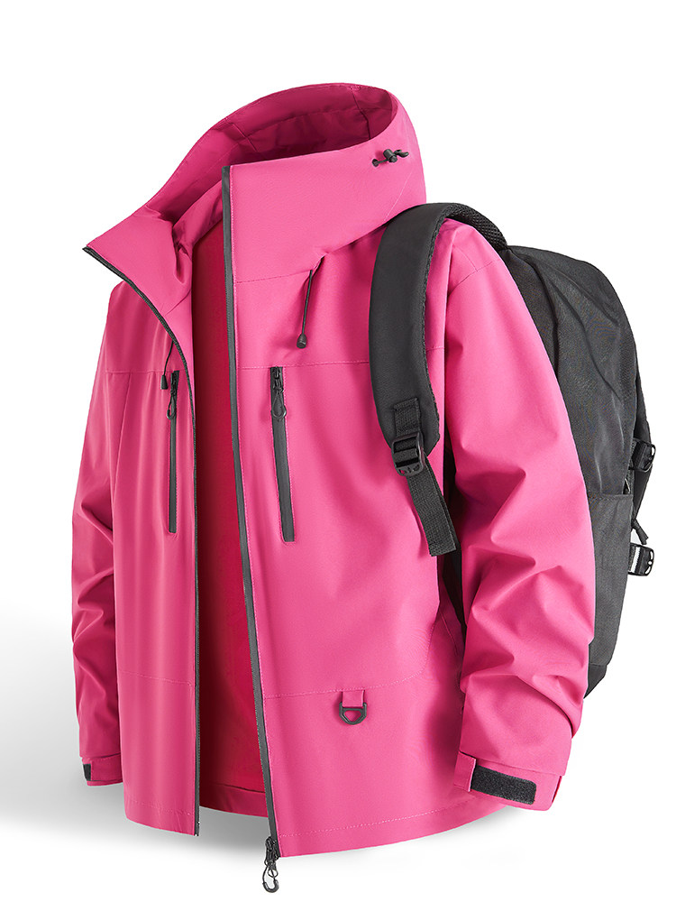 冲锋衣2025新款春秋季户外防风防水登山服外套女A436-25008-P50,男装夹克,电商A436