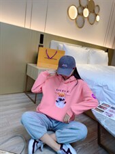 现货冬季休闲时尚加绒卫衣，女装卫衣/绒衫，泽妤