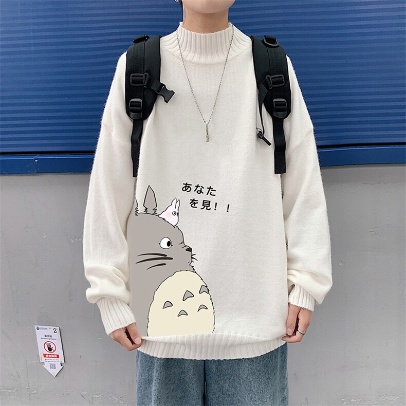 M18150-P45 加绒款-P65半高领毛衣男士大码针织衫男毛线衣男图片