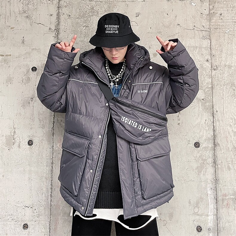 克莱因蓝羽绒服男大鹅绒面包服情侣短款外套AW3112P378限428,男装羽绒服,电商A089-1