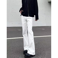 春季原创纯色修身微喇叭青年男士休闲弹力高街牛仔裤KS001，男装牛仔裤，星座1116A（原606A-3）
