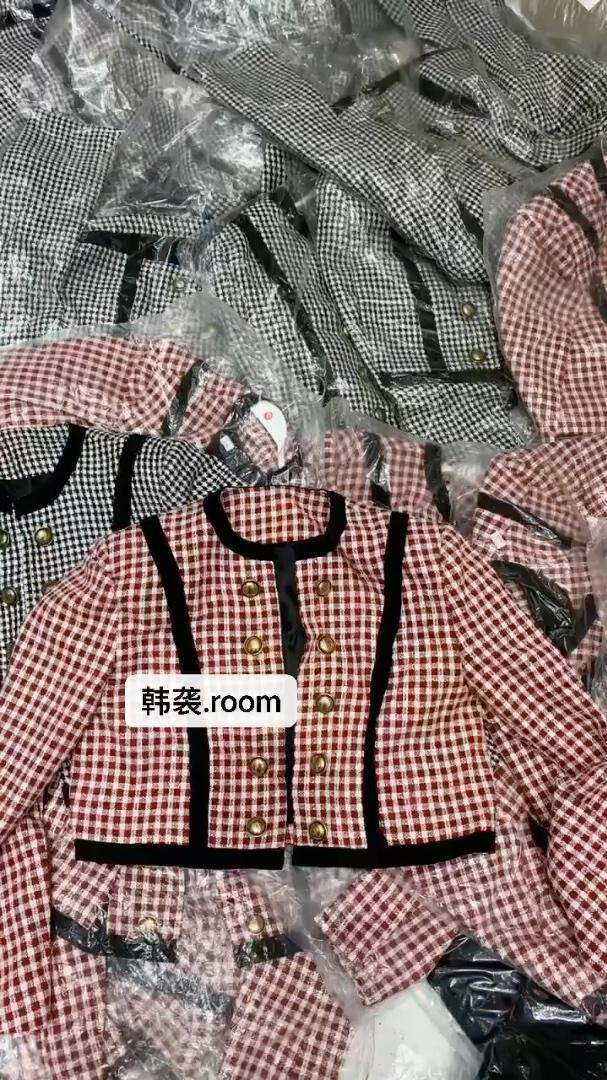 气质小格子外套，其它，欧妮卡蒂蔓