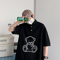 PL57174-P35翻领短袖polo衫男大码胖子半袖t恤男有领保罗衫模特，男装Polo衫，电商A040