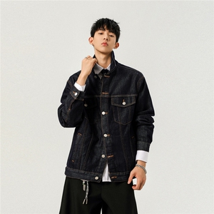 不褪色 2025新高品质牛仔夹克宽松韩版工装潮流水洗外套N101/P105图片