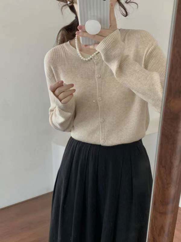 针织短袖t恤女2025新款夏季薄款宽松显瘦打底上衣小衫，女装T恤，众美斯特