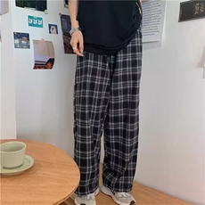 AK1952-P38韩版ins复古宽松高腰休闲直筒阔腿长裤，女装休闲裤，星座617A-2