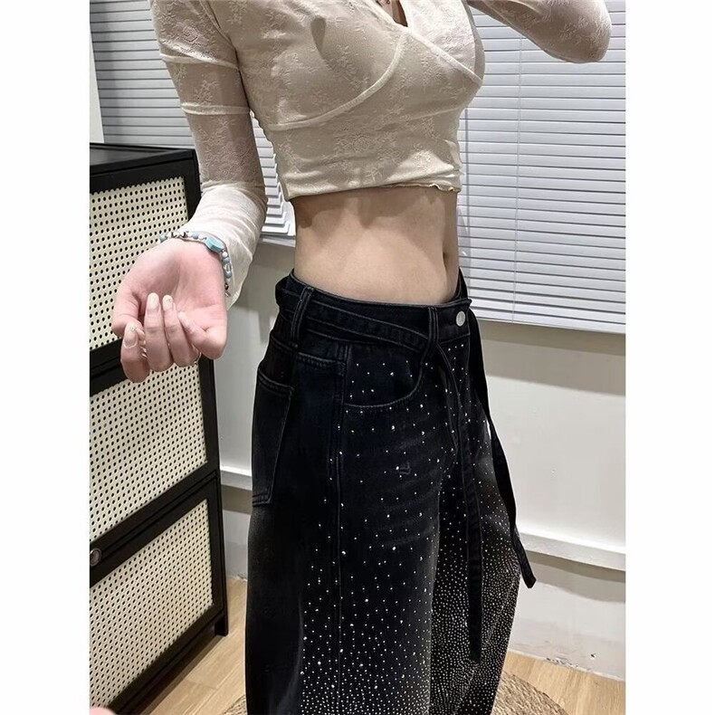 1506A/G99850/P82春秋新款高腰宽松显瘦百搭直筒阔腿裤,男装休闲裤,星座1506A