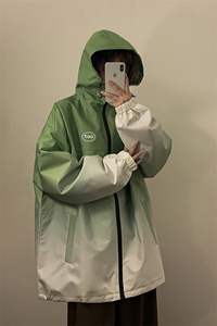 1中性山系防水渐变大码M-5XL夹克女100%聚酯纤维JK77087P85控128图片