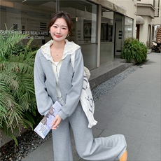 【档口】复古蕾丝拼接气质卫衣两件套2C057-8205-P185-K298，女装套装/套裙，2C057