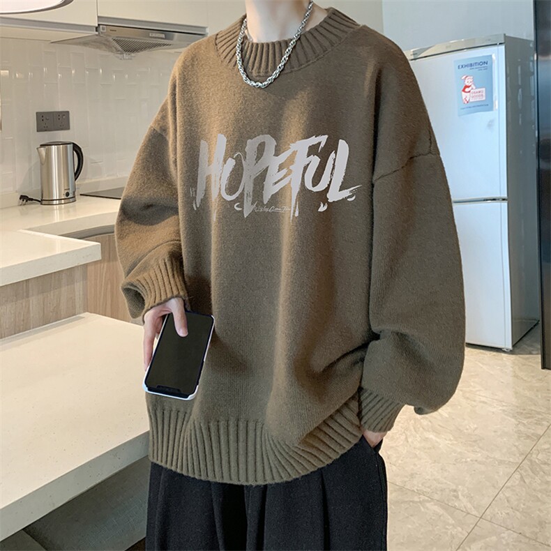半高领毛衣男大码胖子针织衫毛线衣M18425-P45加绒款-P65,男装针织衫/毛衣,电商A040