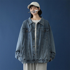 JK920-p65-限价98现货毛毯平铺港风大码牛仔ins外套cityboy，女装短外套，星座116