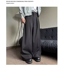 1506/Q3350/P39美式立体解构西裤阔腿裤直筒休闲裤宽松拖地裤，男装西裤，星座1506