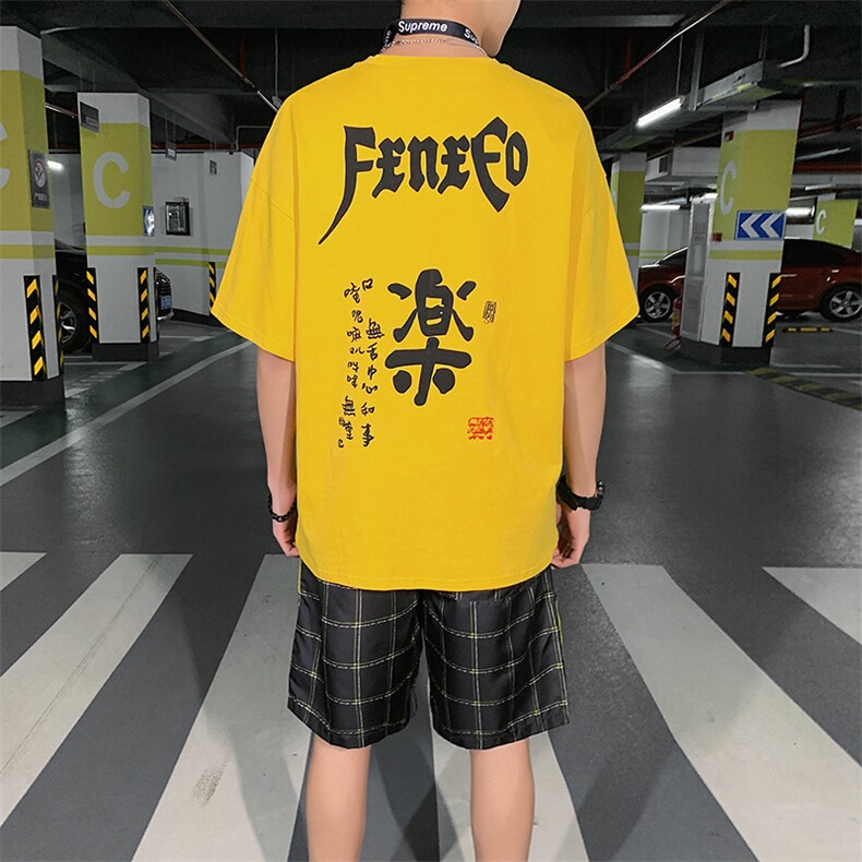 短袖t恤男套装潮牌2021夏季新款休闲男装男生帅气上衣潮DS785TP55,男装T恤,电商A102