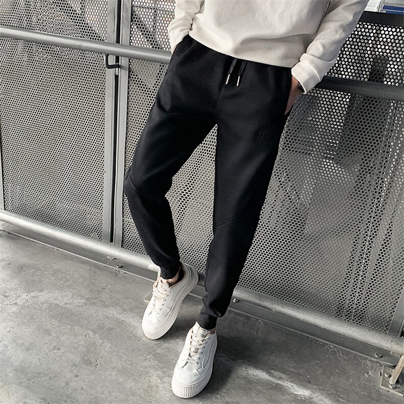 社会精神小伙2022加绒卫裤运动束脚男裤DS-B249-KK91-P58-加绒P68图片
