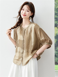现货新品2026夏装新款亲肤透气休闲女士衬衣·图片