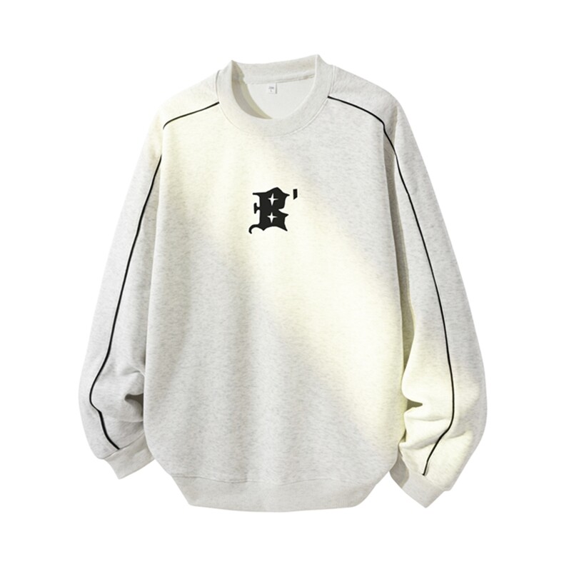 得物供货、复合重磅420克现货圆领卫衣宽松HD019-1-YLT25180-P35图片