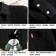QC58005-P45亚七分袖衬衫男大码五分袖衬衣男短袖砖墙挂拍，男装衬衫，电商A040A