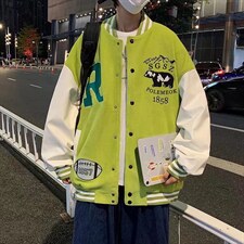 潮流夹克潮男春季棒球领夹克W58P57图片