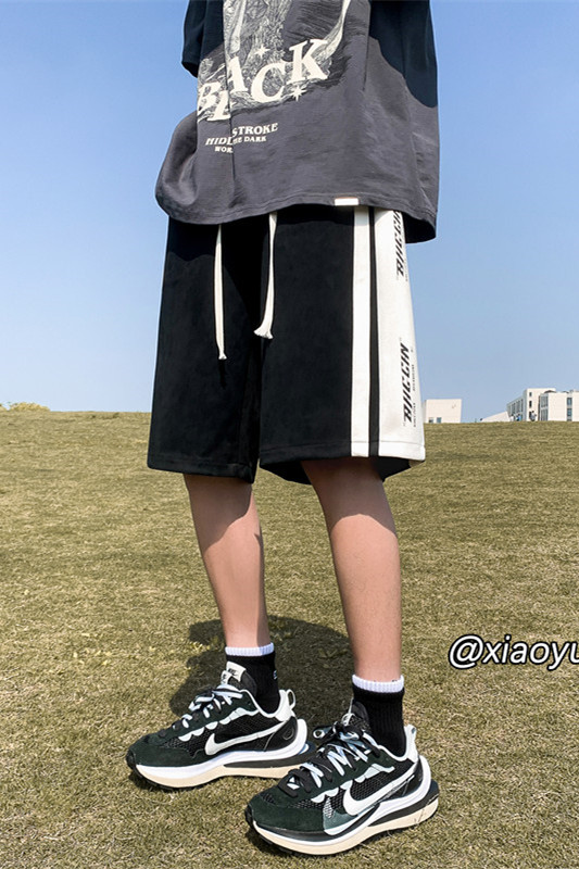 XZ616夏季新款麂皮绒印花拼接短裤休闲五分裤TY857P45控58,男装牛仔裤,星座512A（原616）
